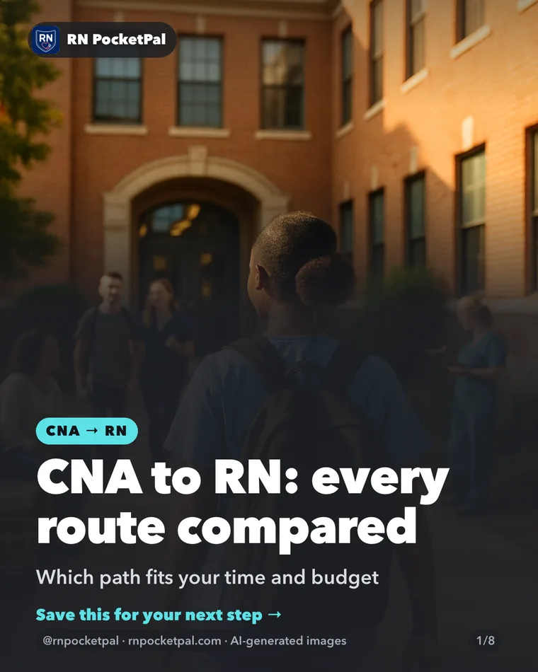 CNA to RN: every route compared. Which path fits your time and budget
